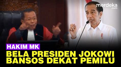 Hakim Mk Arsul Sani Bela Presiden Jokowi Soal Dana Bansos Saya Eks Dpr