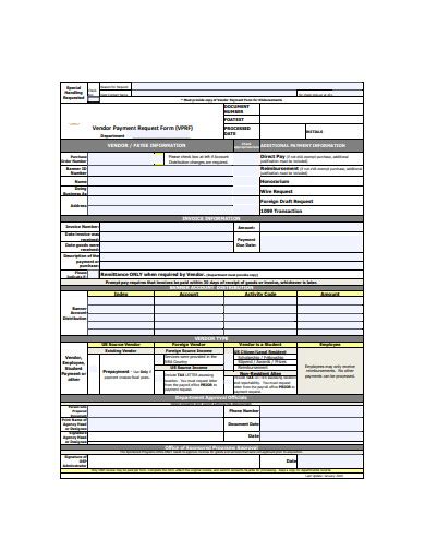 Payment Request Form 13 Examples Format How To Create PDF