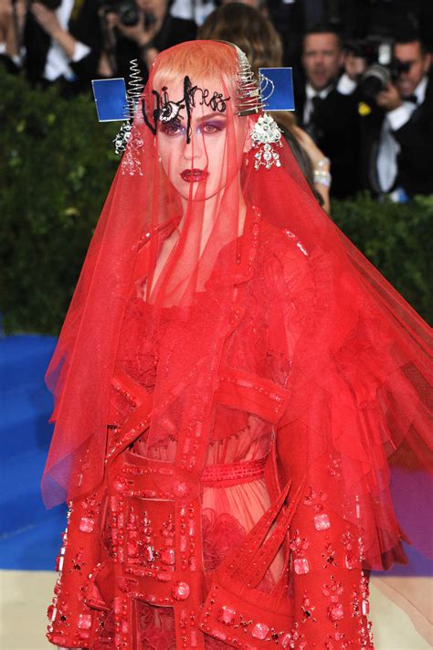 Katy Perry at the 2017 Met Gala at The Metropolitan Museum of Art in