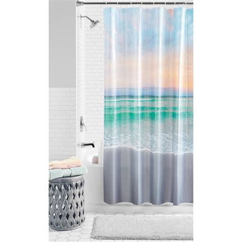 Multi Beach Peva Shower Curtain Mainstays 70 X 72