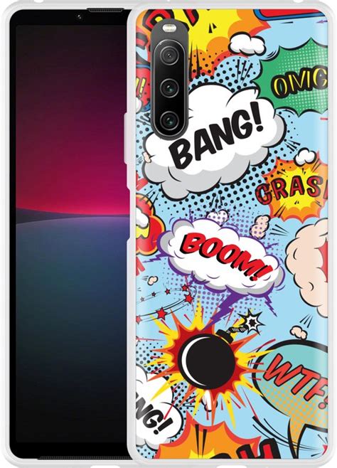 Sony Xperia 10 IV Hoesje Comic Designed By Cazy Bol