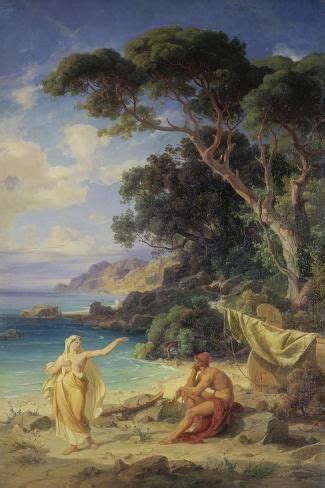 Odysseus Taking Leave Of Calypso 1864 Giclee Print Fredrich