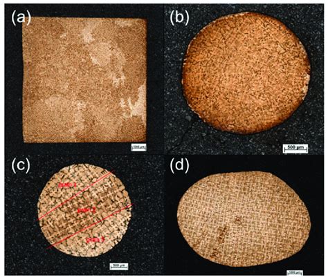 Microstructure Of Cross Sections At Heights Of 25 Mm A 32 Mm B 40