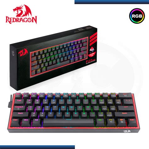 Redragon Teclado Mec Nico Gamer K Rgb B Fizz Pro Black Off