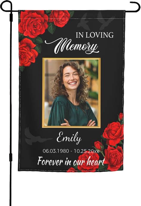 Amazon Custom Memorial Flag Personalized Memorial Garden Flags