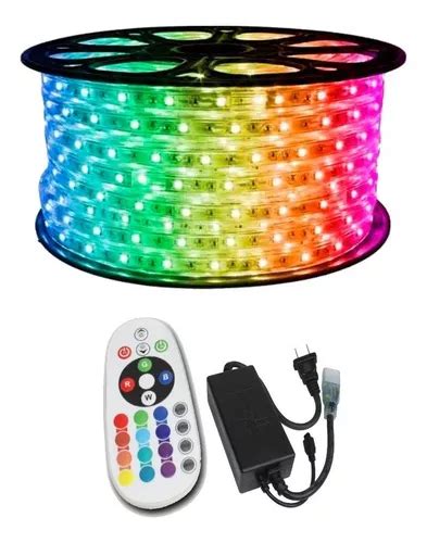 Cinta Led Multicolor Rgb 10 Mt Con Driver Y Control Oferta MercadoLibre