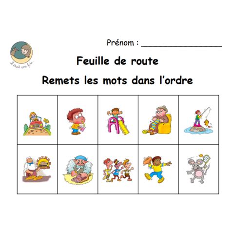 Atelier H Cp Remettre Les Mots Dans L Ordre