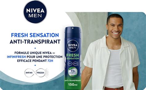 NIVEA MEN Déodorant spray Fresh Sensation 1 x 150 ml Déodorant homme