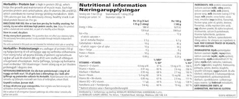 Herbal Nutrition For Life™ Herbalife® Protein Bars Citrus Lemon