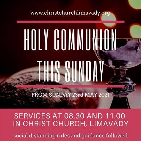 Holy Communion this Sunday - Christ Church Limavady