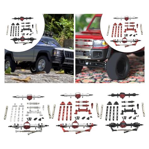 Rc Car Upgrade Parts Front And Rear Assembly Kits Metal For Mn Lc