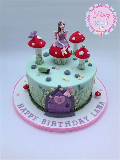 A Flower Fairy Garden Cake By Emily At Fancy Fondant X Garden Cakes