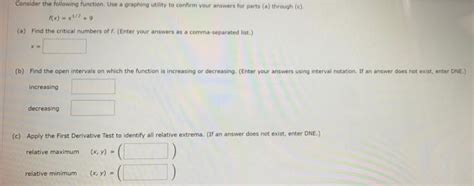 Solved Consider The Following Function Use A Graphing Chegg