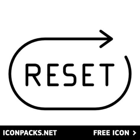 Free Reset Arrow Button PNG, SVG Icon | Icon, Online icon, Reset