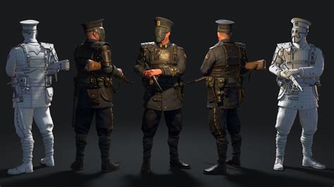 3d Character Model Created For Evozon Game Studio Steampunk Project