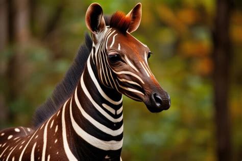 Premium Photo | A captivating photo featuring the elusive Okapi in its ...