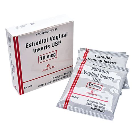 Rx Item Estradiol Mcg Insert By Glenmark Pharma Usa Gen Vagifem