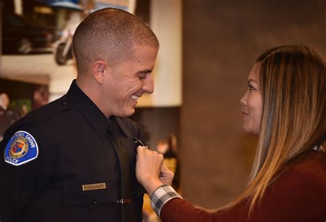 Families Look On In Pride As Garden Grove Pd Swears In Three New Officers Behind The Badge