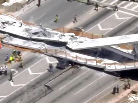 PHOTOS: Bridge collapse near Florida International University crushes cars