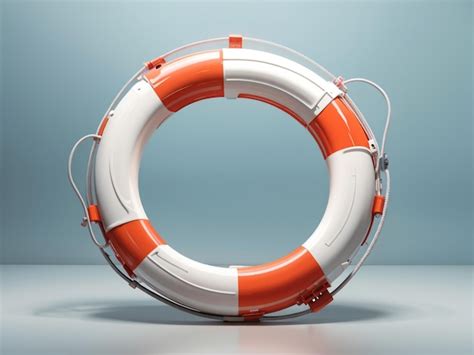 Premium Photo Lifebuoy D Render D Illustration Abstract