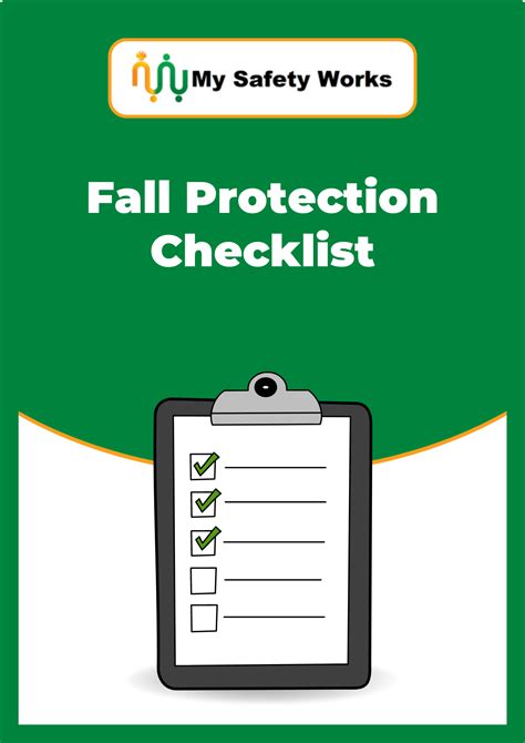 Fall Protection Checklist My Safety Works