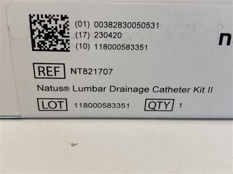 New Natus Lumbar Drainage Catheter Kit Nt821707 Exp2023 05 T12