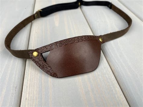 Leather Eye Patch Eye Patch Man Eye Patch Woman Eye Patch Brown Eye