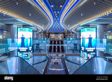 Guangzhouchina Oct 1st2021 Guangzhou Metro Line 18the Line Is An