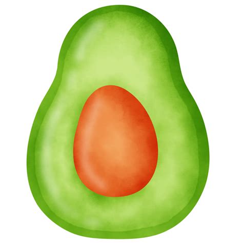 artístico acuarela aguacate clipart Fresco digital Fruta