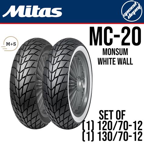 Mitas MC 20 MONSUM White Wall For Vespa 12 11 10 Original Speed