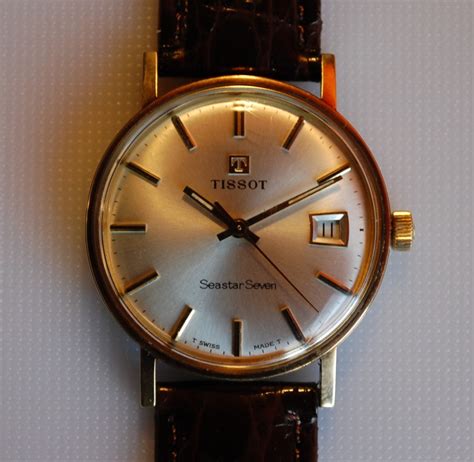 SOLD 1975 Tissot Seastar Seven 9kt Gold Watch SOLD Birth Year Watches