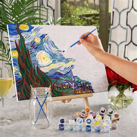 Van Gogh - The Starry Night Paint by Numbers Kit | Giftopix