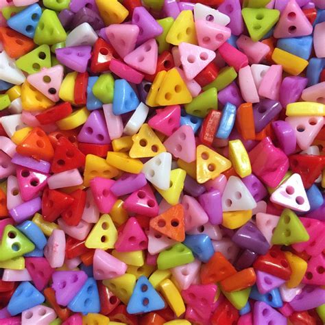 Triangle Shaped Buttons Miniature Buttons Mini And Tiny Etsy