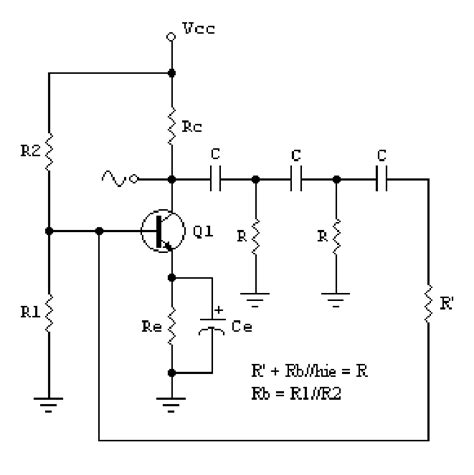 Rc Phase Shift Oscillator Circuit Operation