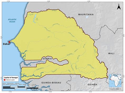 Senegal Maps Mappr