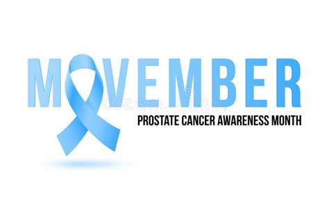 Movember Men Health Man Prostate Cancer Awareness November Month Vector