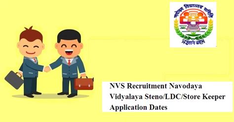 Nvs Recruitment Navodaya Vidyalaya Steno Ldc Store Keeper