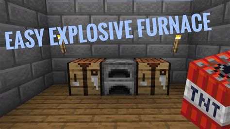 How To Make An Explosive Furnace Easy Minecraft Bedrock Edition YouTube