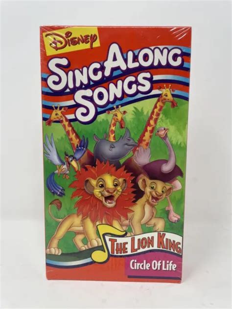 DISNEY SING ALONG Songs Le Roi Lion Cercle Of Life VHS 1994 EUR