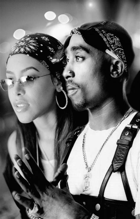 Tupac Shakur Aaliyah 18x28 45cm70cm Canvas Print