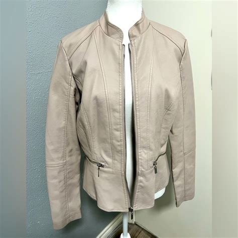 Baccini Jackets Coats Baccini Faux Leather Jacket Poshmark