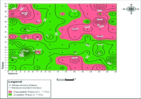 soil moisture content map  scientific diagram