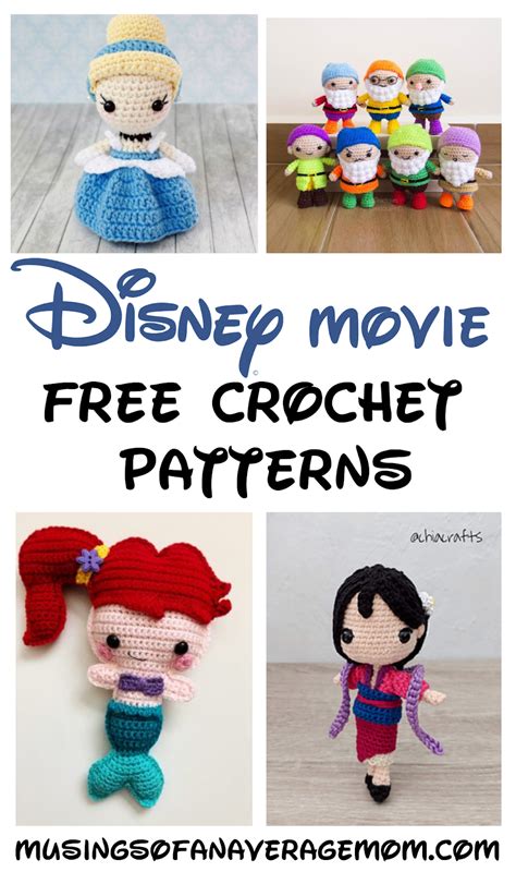 Musings Of An Average Mom Free Disney Movie Character Crochet Patterns