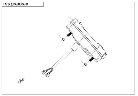 Diagram 2020 CFMoto CFORCE 500 S CF500AU 7S DASHBOARD F17 CFMoto