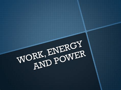 Work Power Energy Notes