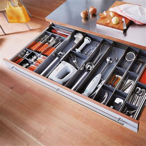 Caple Blum Orga Line Utensil Drawer Storage Blutd10 Kitchen Cabinet