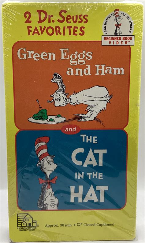 Dr Seuss Favorites Green Eggs Ham The Cat In The Hat Vhs