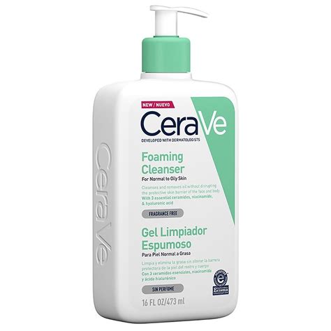 CERAVE GEL LIMPIADOR ESPUMOSO 16OZ 473ML Prodérmica Especialmente