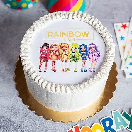 Tort Rainbow High z dostawą e torty pl Cukiernia internetowa