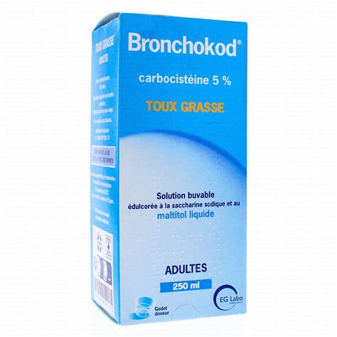 BRONCHOKOD Adulte 5 250ml Médicament conseil Pharmacie Prado Mermoz